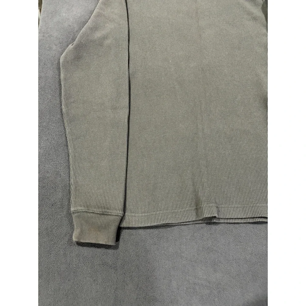 Signature by Levi's Strauss & Co Thermal Shirt Mens Medium Gray Cotton Crew Neck